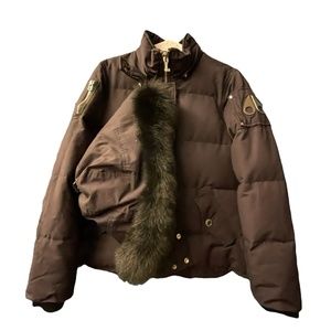 MOOSE KNUCKLES WOMENS 3Q JACKET in Abyss with Black Fur
